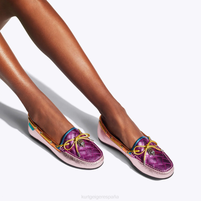 Kurt Geiger mujer mocasín águila londinense 2LPR218 | calzados combinación rosa